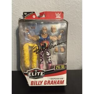 2020 WWE Elite WWF Collectors Edition Superstar Billy Graham Signed no Coa